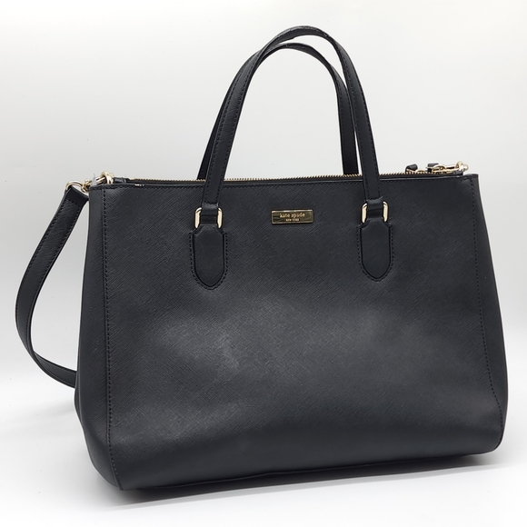 Kate Spade New York Black Leighann Laurel Way Lane Satchel Shoulder Bag Handbag - Picture 11 of 16